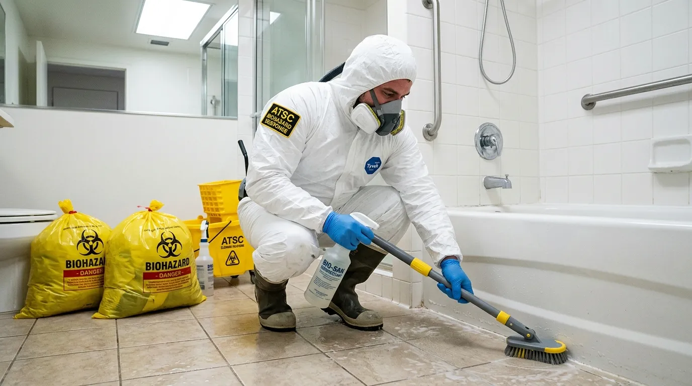 Decontamination equipment deployed for Blood Cleanup in Great Neck Plaza
